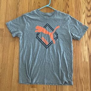 PUMA Grey T-Shirt Men Size Large